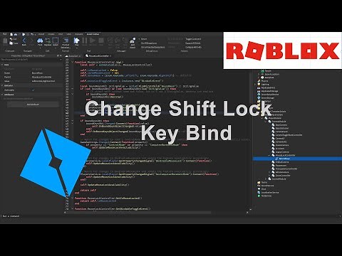 How To Change Shift Lock Key Bind / Roblox Studio