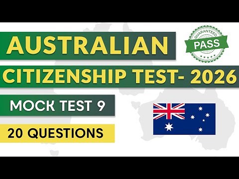 Prepare for the Australian Citizenship Test | Practice Mock Test 9 (2026 Edition)