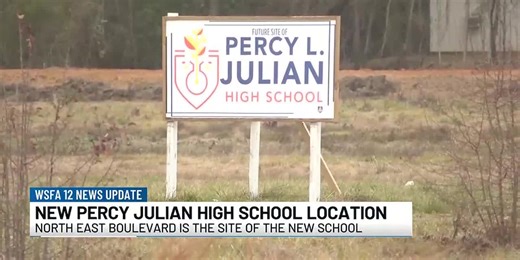 Signs up for new Percy Julian High School location