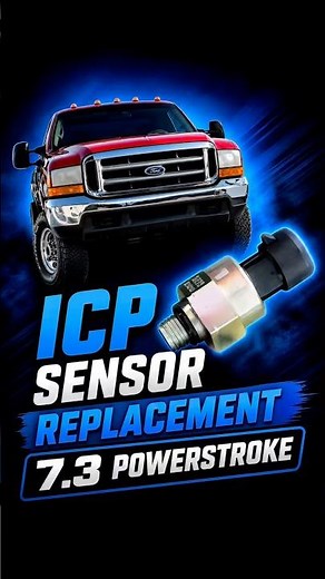 ICP Sensor Replacement | 7.3 Powerstroke Quick Fix! #ford #powerstroke #diesel #diy