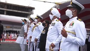 First stealth guided missile destroyer ship of the Project 15B, INS Visakhapatnam commissioned into Indian Navy. #INSVisakhapatnam has been constructed using indigenous steel DMR 249A and is amongst the largest destroyers constructed in India with an overall length of 163m and displacement of over 7400 tons. The ship has a significant indigenous content of approx. 75% contributing towards AtmaNirbhar Bharat. The ship is a potent platform capable of undertaking multifarious task and missions span