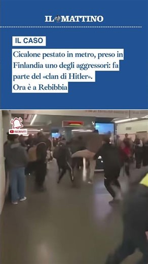 Cicalone pestato in metro, preso in Finlandia uno degli aggressori: fa parte del «clan di Hitler»