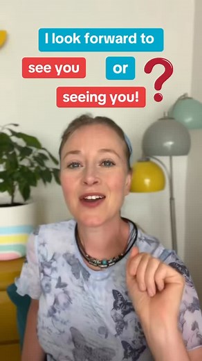 1.1K reactions · 45 comments | Do we say “I’m looking forward to see you” or “I’m looking forward to seeing you”? - and why? Find out in Sian’s short video 拾! | BBC Learning English | Facebook