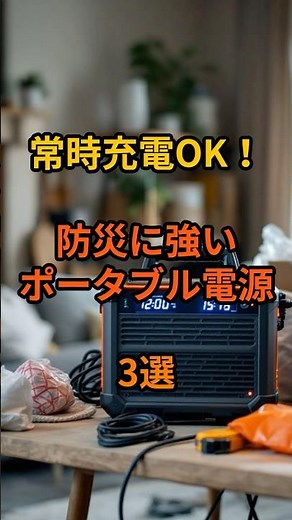 常時充電OK！防災に強いポータブル電源3選 #shorts #防災 #ポータブル電源