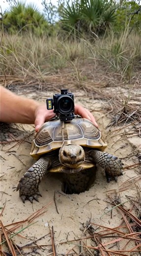 Gopher Tortoise POV Inside a Hidden Underground World 🐢 | Real Micro Camera Footage #Shorts