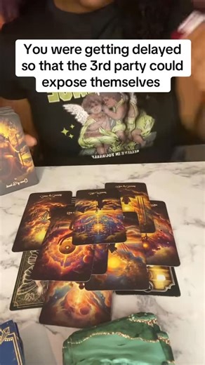 Chelsea Bradford on Instagram: "You were getting delayed so the 3rd party could expose themselves #fyp #like #follow #explorepage✨ #spirituality #inspirational #tarot #tarotcardoftheday #tarotreadersofig #tarotcardreader #tarotcards #tarotcardreading"