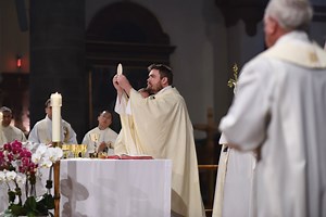 1.9K views · 149 reactions | On May 21, Paulist Fr. Stuart Anthony Wilson-Smith celebrated his Mass of Thanksgiving (or "First Mass") at our mother church, Church of Saint Paul The Apostle, NYC. This video has highlights from that special liturgy, including moments from the homily given by Paulist Fr. Tom Gibbons. In his first priestly assignment, Fr. Stuart is a campus minister at St. Thomas More Newman Center at The Ohio State University in Columbus, OH. | Paulist Fathers | Facebook