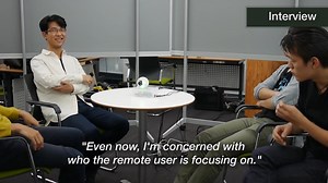 OmniGaze: A display-covered omnidirectional camera for conveying remote user's presence