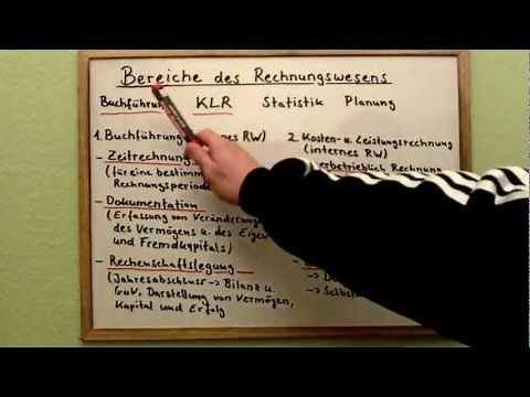 Rechnungswesen Einführung - Bereiche & Grundlagen