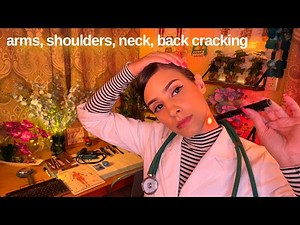 ASMR Chiropractic Adjustments | REAL joint Cracking & Camera Tilt | Lymphatic Body Massage