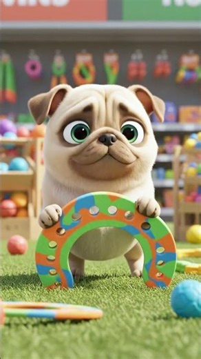 Pug Puppy's Giant Inflatable Ball Adventure Bouncing Fun at the Park #dog