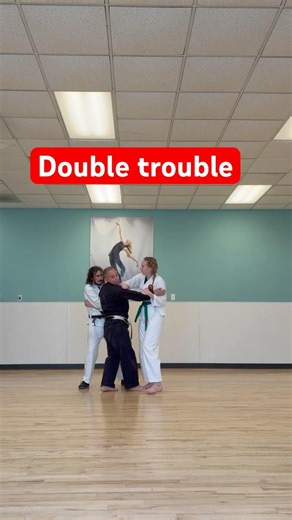 Two on one #karate #selfdefense