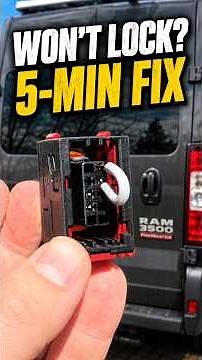 Ram ProMaster Won't Lock? Rear Door Sensor Bypass Fix