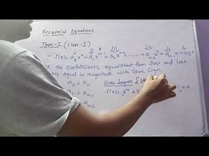 Reciprocal Equations | THEORY OF EQUATIONS.
