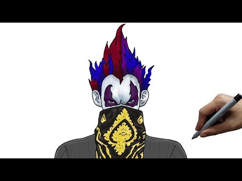 How to draw joker free fire