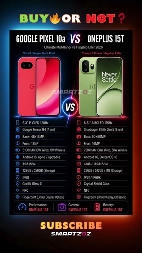 Pixel 10a vs OnePlus 15T ⚔️ Budget vs Beast 🔥 Full Comparison 📱