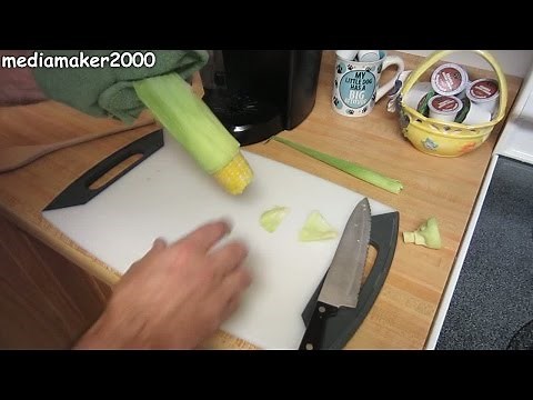 Easiest Microwave Corn On The Cob - No Shuck, No Silk & A Corn Dog