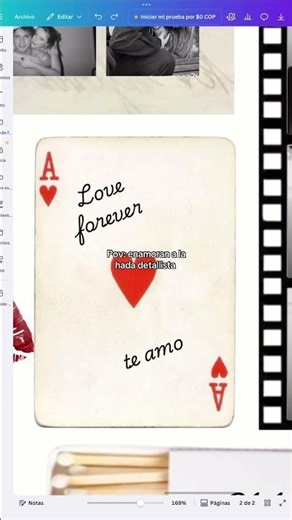 Póster Matchbox de pareja digital editable en Canva