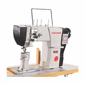 [Hot Item] Sz-592 Computerized Double Needle Roller Feed Leather Shoe Making Heavy Duty Industrial Post Bed Sewing Machine