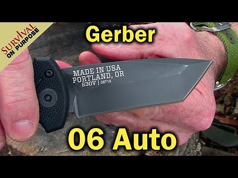 Gerber 06 Auto Tanto G10 - A Serious EDC Knife