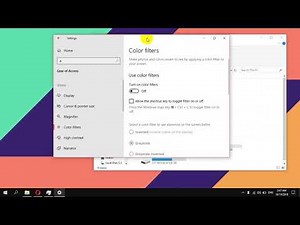 How to Enable Color Filters to the Screen in Windows 10