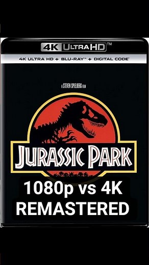 Jurassic Park 1997 (1080p vs 4K) #movie #matrix9 #film #jurassicworld #jurassicpark #4k #4kvideo
