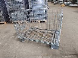 [Hot Item] Logistics Innovative Aluminum Steel Foldable Trolley Folding Cage Storage Roll Container