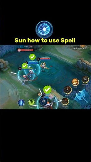 Sun How To Use Spell Tutorial #sun #mlbb #shorts #mobilelegends #mobilelegendsbangbang