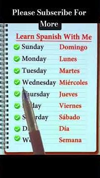 Learn Spanish in one minute #english #tiktok #trending #education #learn #spain #shortsfeed #shorts