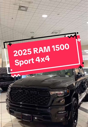 2025 RAM 1500 Black Sport 4x4: A Detailed View