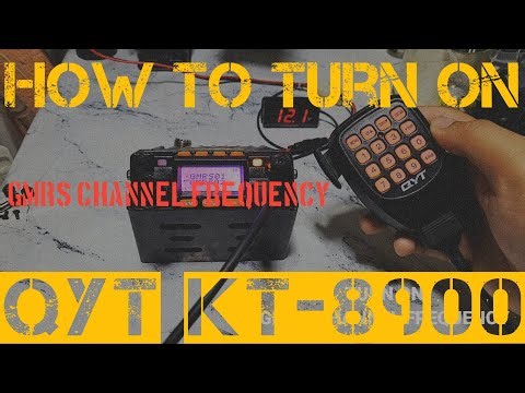 QYT KT-8900 HOW TO TURN ON GMRS CHANNEL