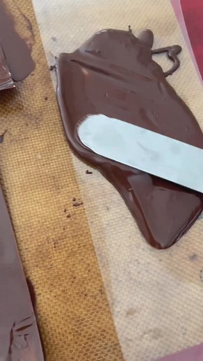 Did you know that if you temper some dark chocolate and lay it thinly on acetate or silicone mat you can place it on top of any cake and melt it down to cover just about any toppings using a simple heat gun? It is such a fun technique to use to jazz up any simple cake immediately making it look super professional and polished. | Bake it with Mel