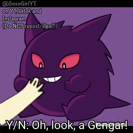 ||Oh look a strawberry (Gengar) meme||Gengar and Y/N||#gengar#cutegengar#meme#memes#cute#pokemon#uwu