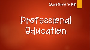 LET Reviewer in Professional Education