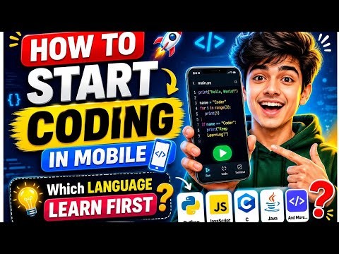 How to Start Coding on Mobile 📱 | Best Programming Language for Beginners (2026)