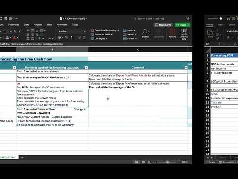 Evaluation project: 4/ Forecasting FCFF