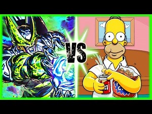Perfect Cell Vs Homer Simpson [Blender Animation]