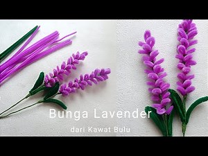 Cara Membuat Bunga Lavender Dari Kawat Bulu yang Super Simple | Membuat bunga dari kawat bulu