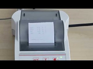 OHAUS Defender 3000 Bench Scale – Print Setup