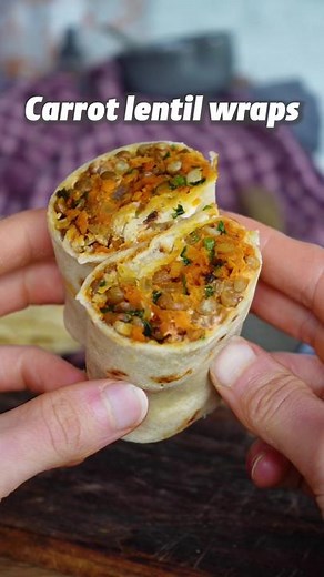 Delicious Carrot Lentil Wraps Recipe