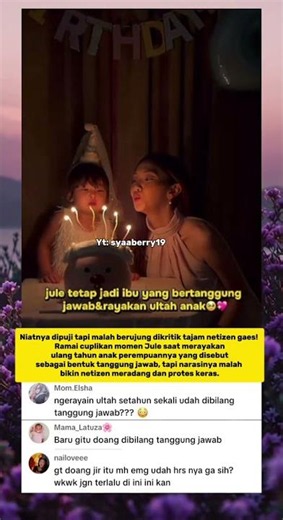 Ramai Protes! Momen Jule Rayakan Ultah Anak Ini Malah Bikin Netizen Panas! 😱🔥