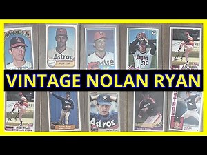 Vintage Nolan Ryan baseball card and memorabilia collection from 1970s - 1990s. What should I grade?