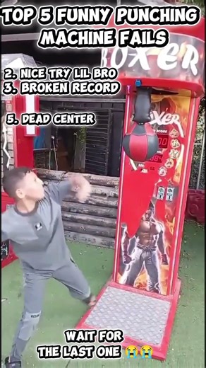 Top 5 Punching Machine Fails 😂🥊 #funny #viral #fails #punchingmachine #ranking
