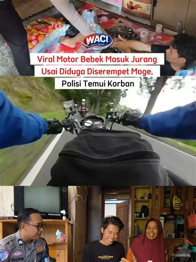 Viral Motor Bebek Masuk Jurang Usai Diduga Diserempet Moge, Polisi Temui Korban. Peristiwa kecelakaan jalur selatan Cianjur yang viral di media sosial terjadi pada Minggu, 8 Februari 2026 sekitar pukul 17.00 Waktu indonesia bagian barat. Kejadian dilaporkan berlangsung di wilayah Kampung Tanggeung, Kabupaten Cianjur, dan saat ini masih dalam penelusuran pihak kepolisian.