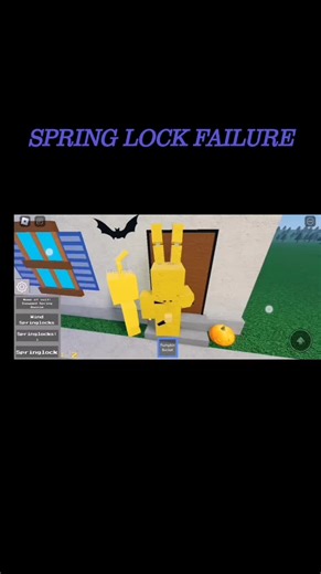 Roblox Game: Fredbear's Springlock Suits | Spring Lock Failure