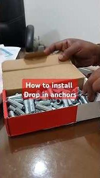 how to install drop in anchors l bullet fastener installation #anchor #fastener #viralvideo