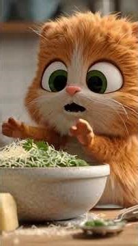 A Cat Makes Garlic Bread 😻🍞 | Cat Cooking EP 1#youtubeshorts #catvideos #cooking #funcooking #cat