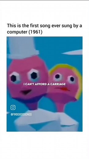 First Song Ever Sung by a Computer 1961 🤖 #vintage #ai