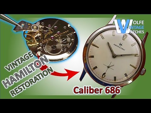 Late 1960's Hamilton Thinline Vintage Watch Restoration - Swiss Made Caliber 686