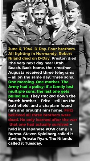 The Real Saving Private Ryan — This Actually Happened